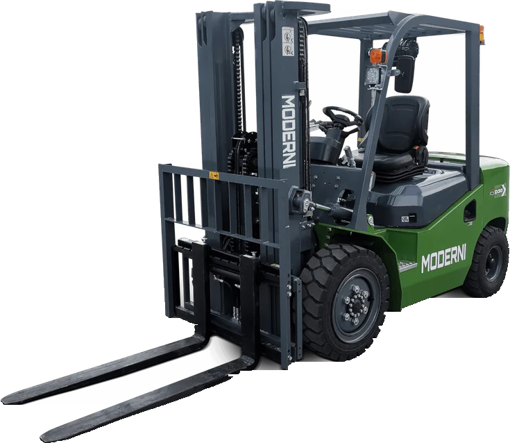Empilhadeira Moderni a diesel de 3 toneladas, modelo D30